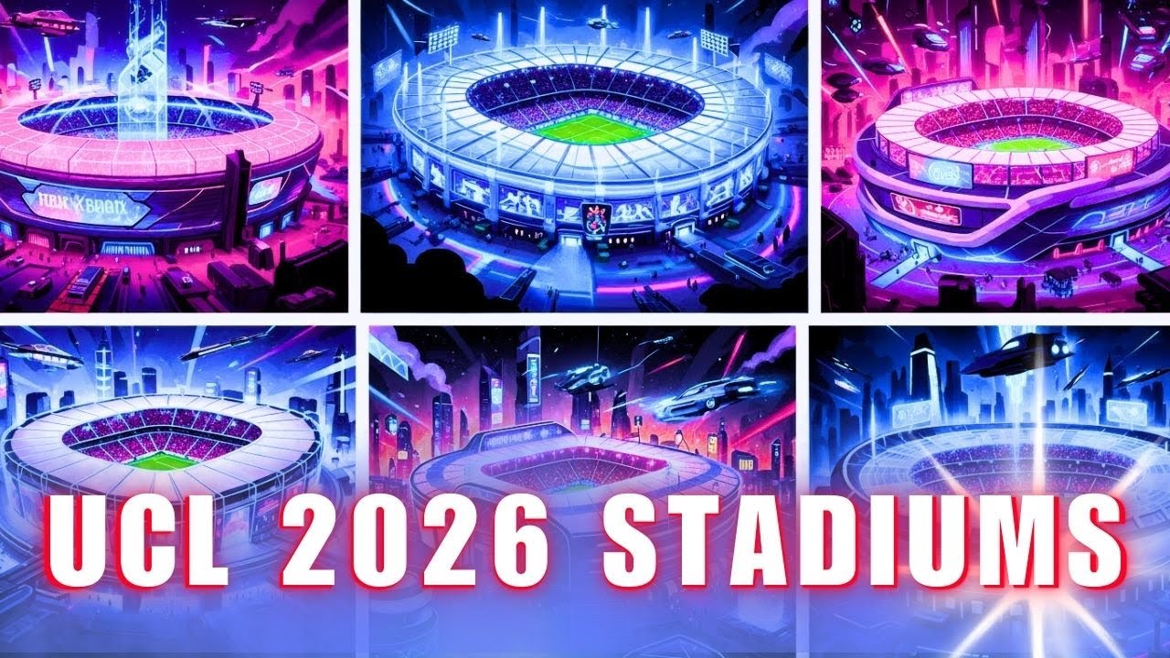 UEFA CHAMPIONS LEAGUE STADIUMS 2025-2026 SEASON! 🏆