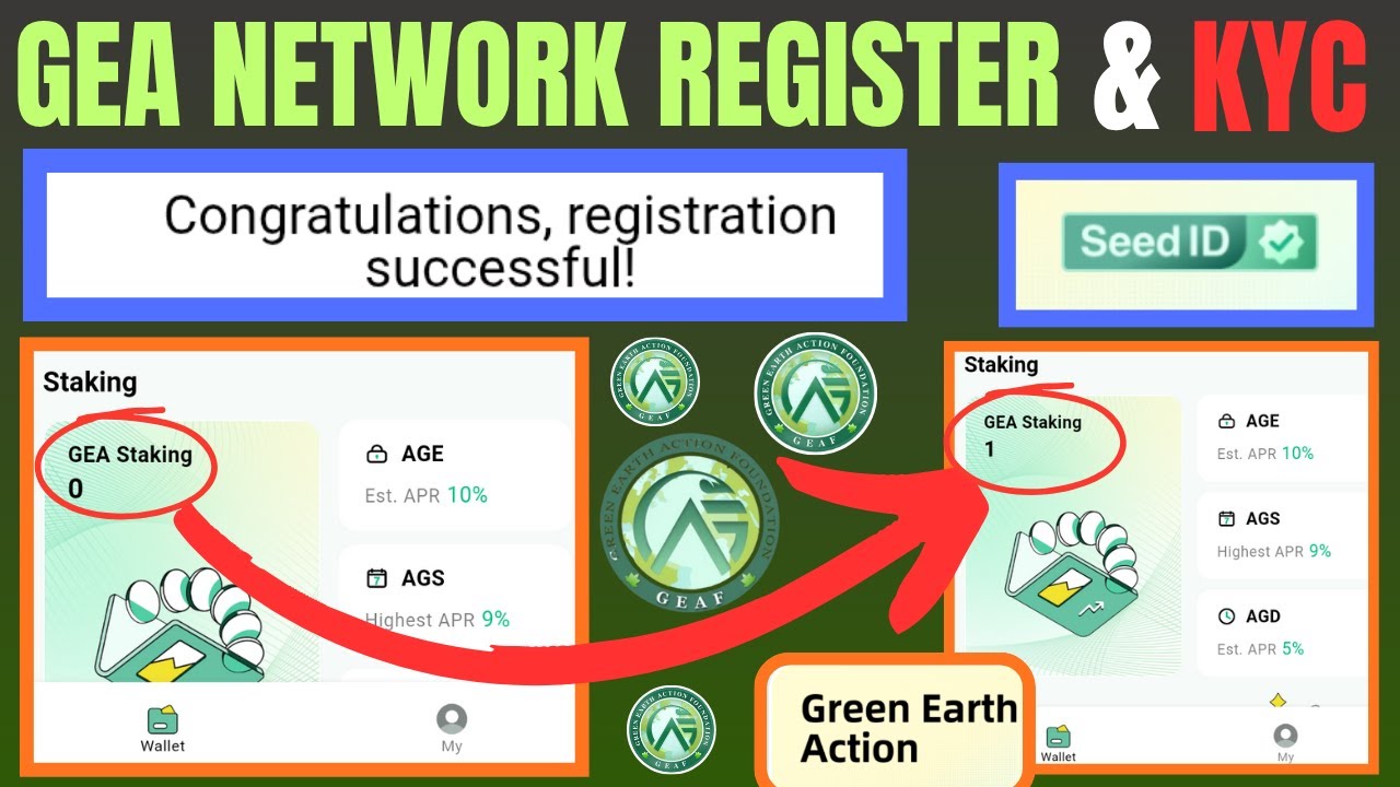GEA Network Registration & KYC Full Tutorial | Green Earth Action unverified Guide 