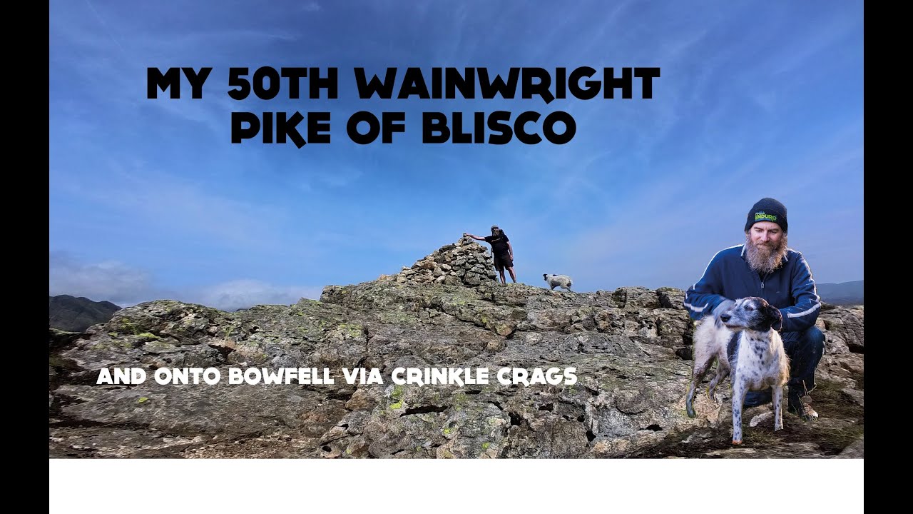 Bowfell, Crinkle Crags & Pike of Blisco, Wainwrights with my Dog