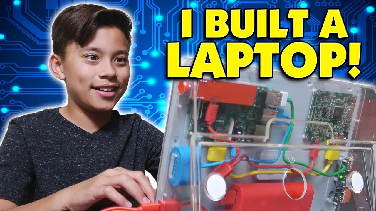 DIY LAPTOP!!! Evan Builds His First Computer!  Hack Minecraft! Coding with Kano!