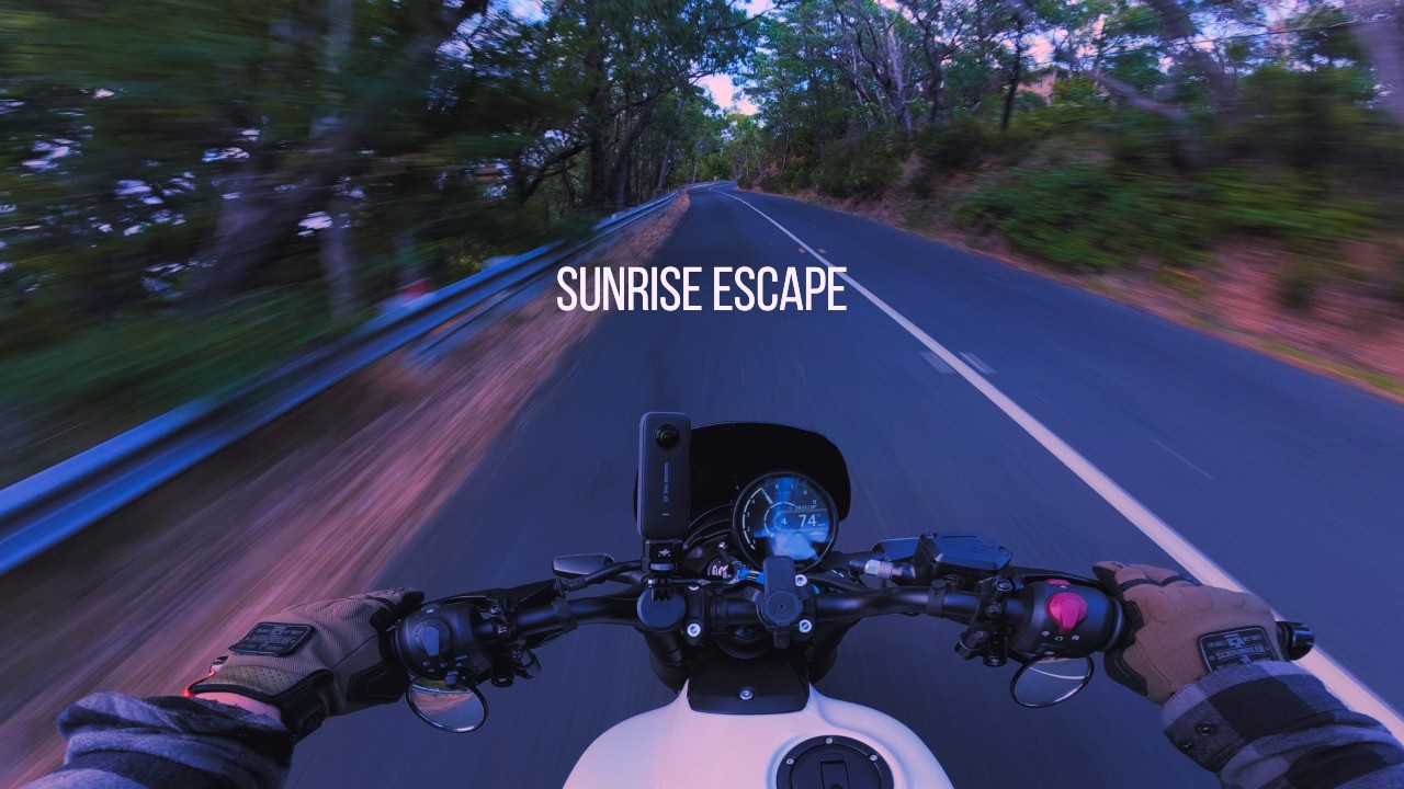 Sunrise Ride Therapy — Guerrilla 450 POV Escape