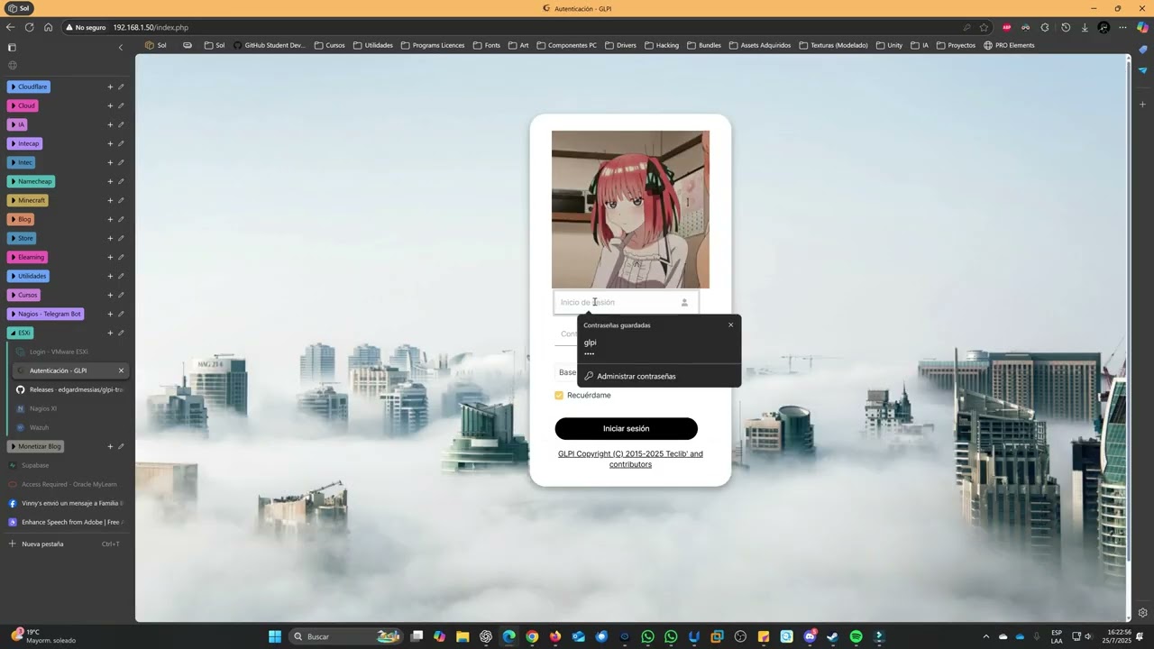 Personalizar logo, dashboard, favicon y título del navegador en GLPI