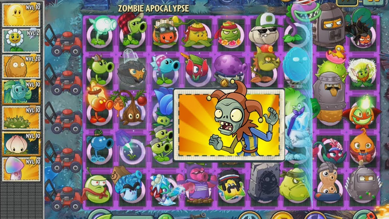 Plants vs Zombies 2 - 1000 Zombi Bufon vs Todas las Plantas