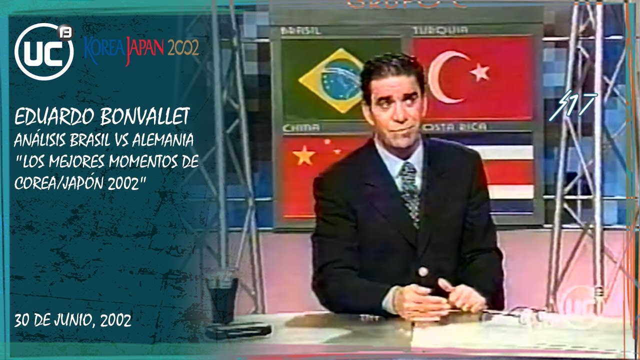 Eduardo Bonvallet - Análisis Final Brasil 2-0 Alemania Mundial 2002 - Canal 13 Chile