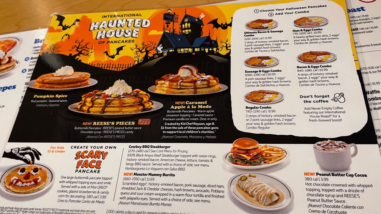 We ate the entire IHOP Halloween menu