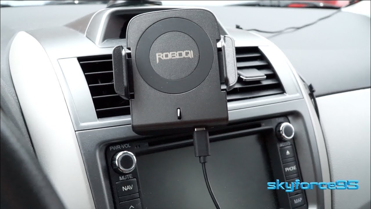 MicroNovelty Roboqi Wireless Car Charger Phone Holder Review