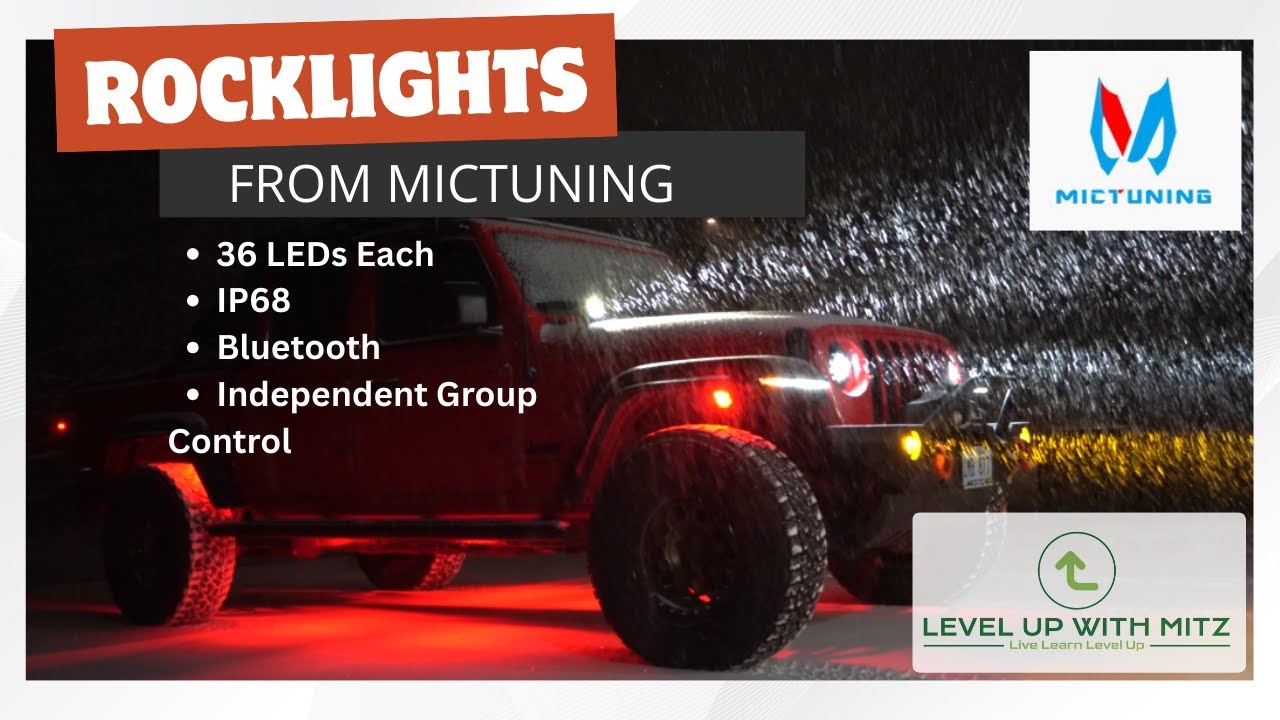 MICTUNING Rock Light install on my Jeep Gladiator: MAKE IT CUSTOM Jeep Accessory!