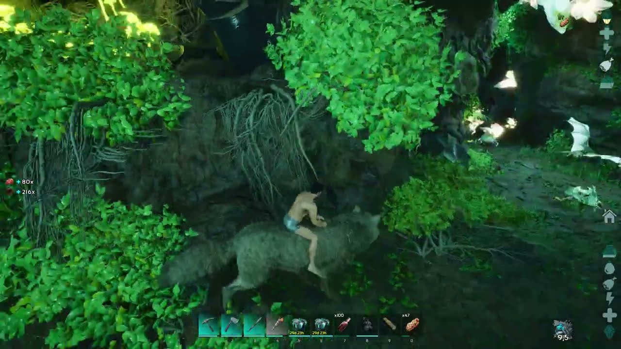 ARK ASCENDED | #37 | Cueva central solo, crianza y farmeo