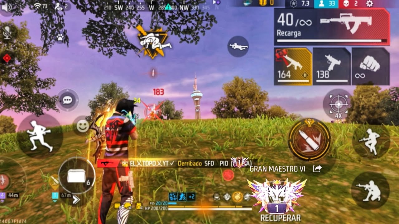 ASÍ ES JUGAR EN UNA CUENTA VETERANA NIVEL 90 SUMANDO 6,463 EN Br CLASIFICATORIA T50 FREE FIRE