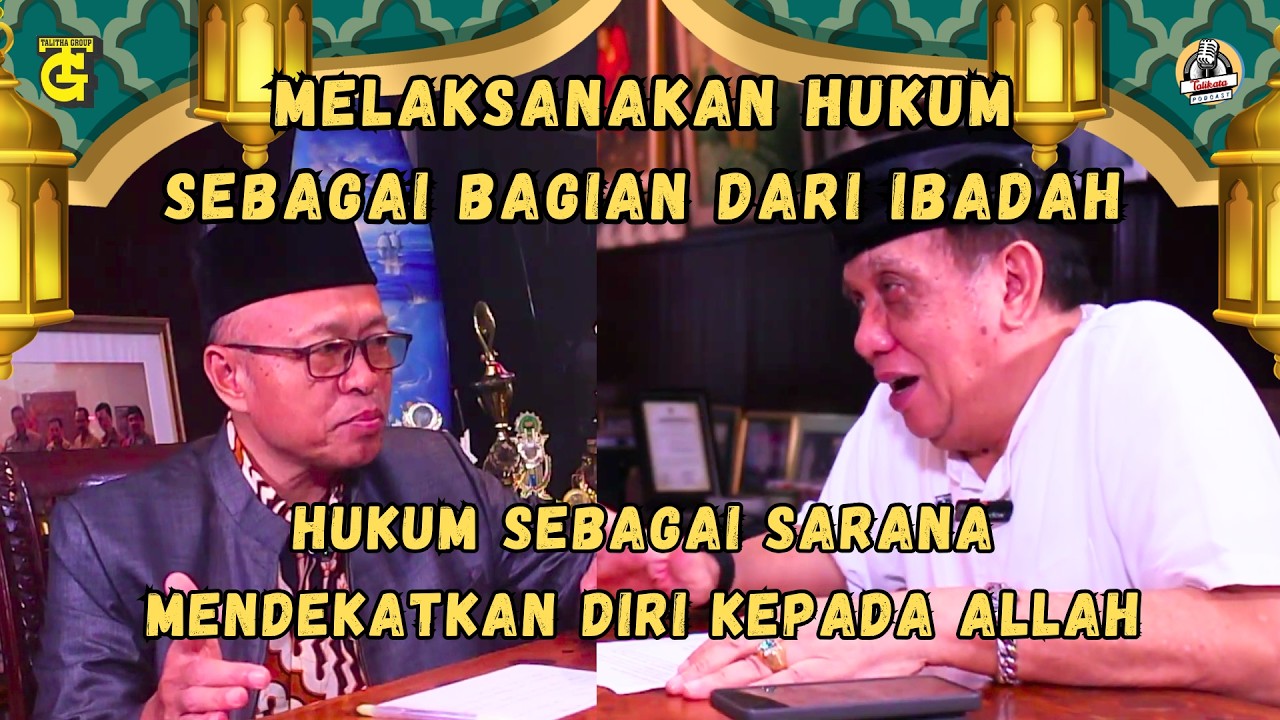 Melaksanakan Hukum sebagai bagian dari ibadah - Prof.Dr.Nurianto RS,S.H.,M.H., MBL(SPESIAL RAMADHAN)
