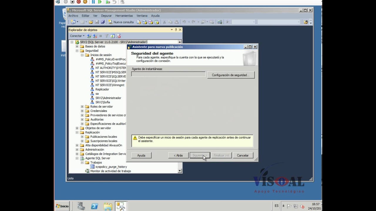 Replicacion de Mezcla en SQL Server 2012