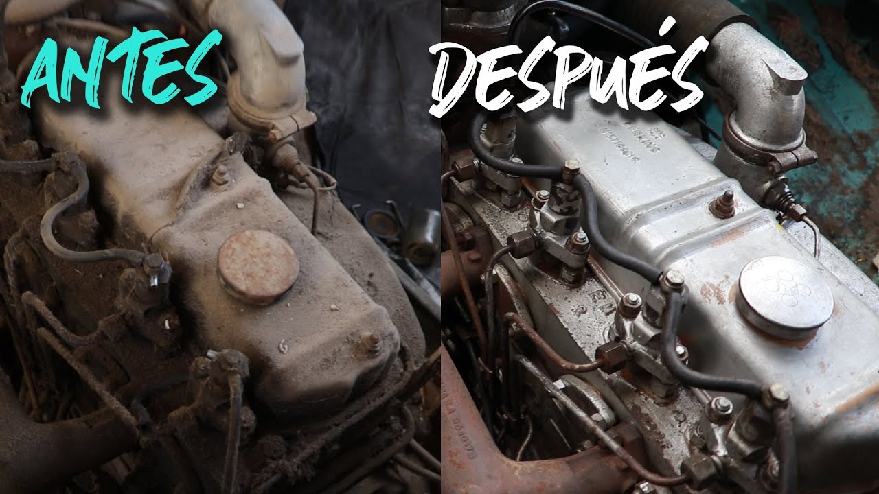 05# Limpieza Motor Camión del 76 + Arreglo Volante Roto | Al Son de mi Furgón