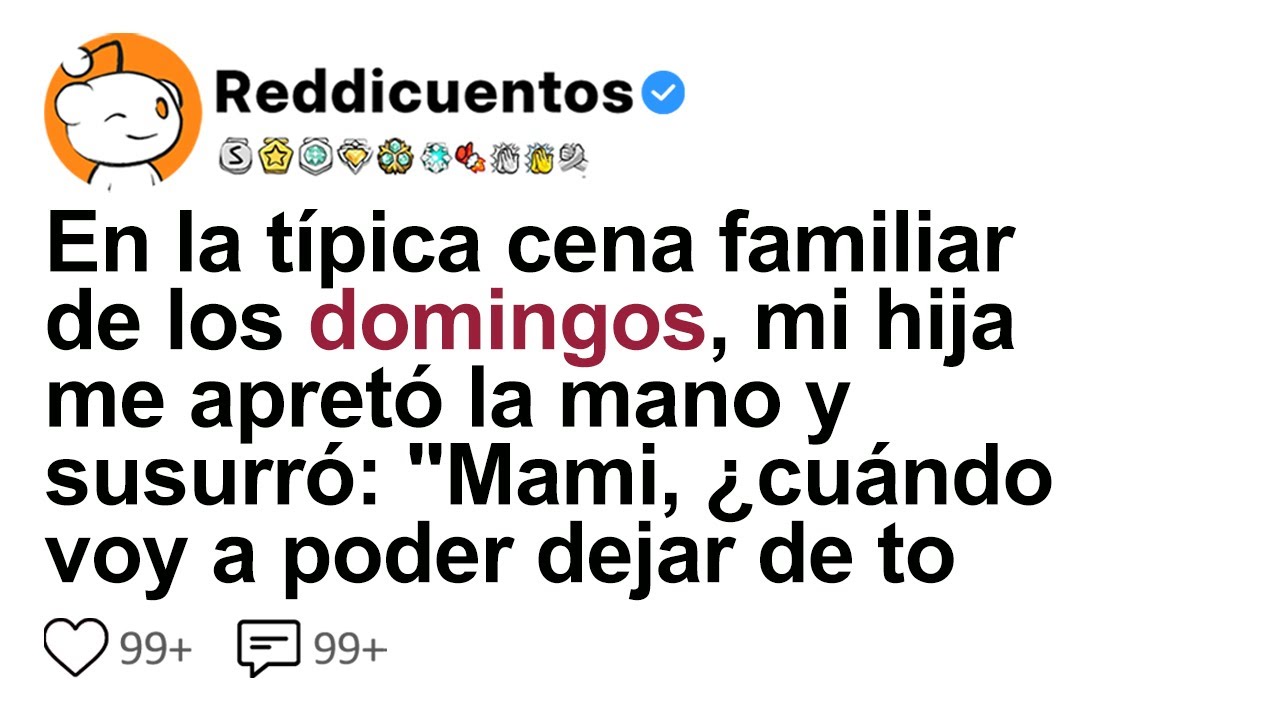 [HISTORIA COMPLETA] En la típica cena familiar de los domingos, mi hija me apretó la mano y...