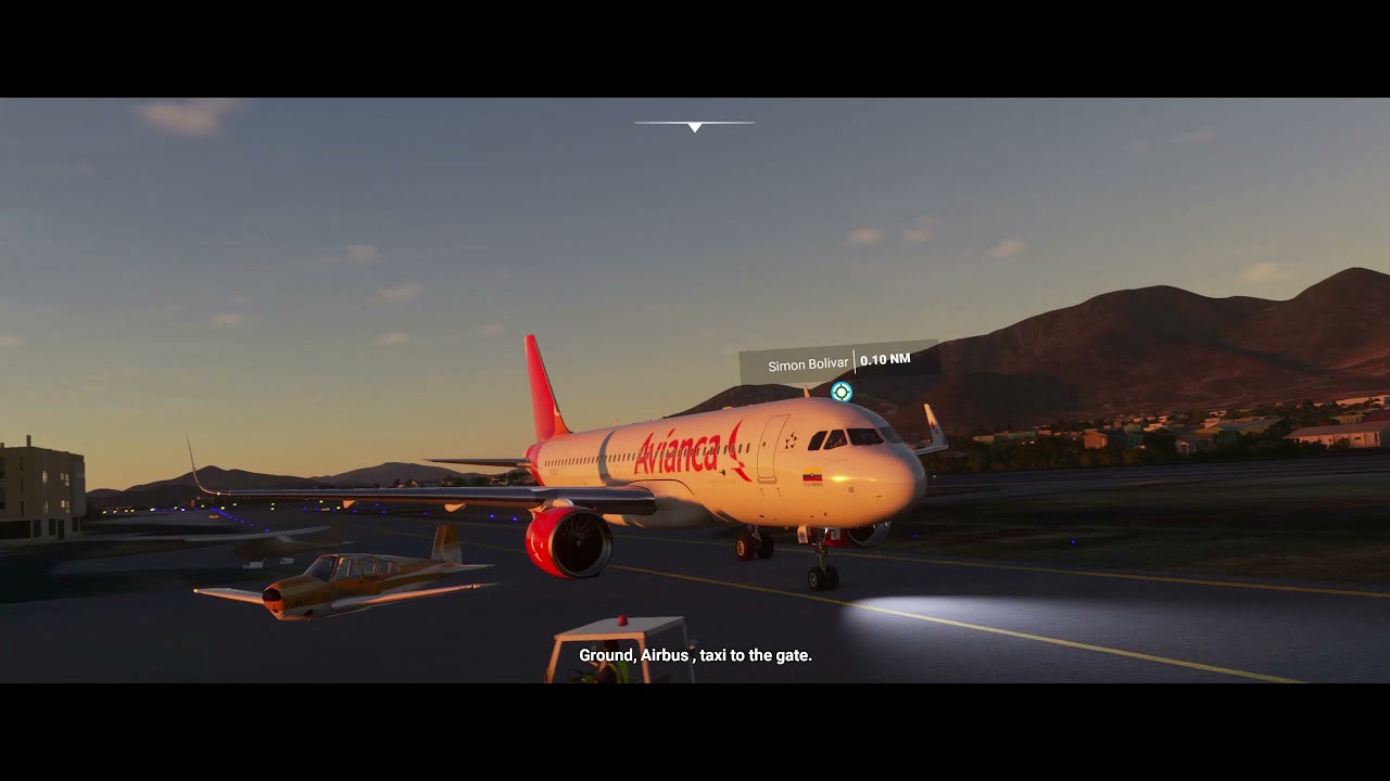 Microsoft Flight Simulator 2020 |  Sunset Approach Into Santa Marta-Colombia |