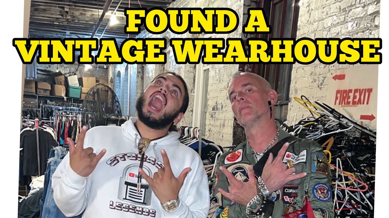 Huge Vintage Wearhouse In Cincinnati Ohio FOUND FILLED with Vintage T-SHIRTS and CLOTHING