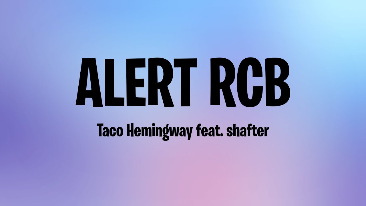 ALERT RCB - Taco Hemingway feat. schafter | Karaoke (TEKST)