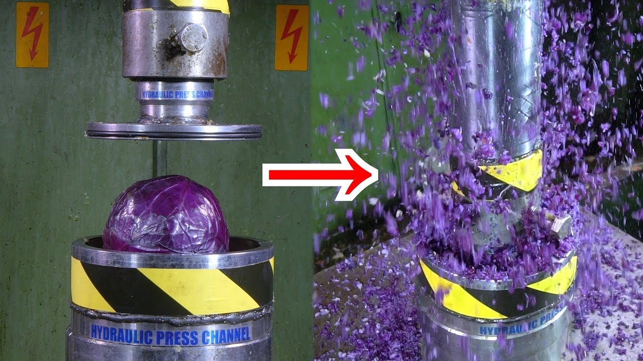 150 Ton Juicer Vs. Fruits and Vegetables