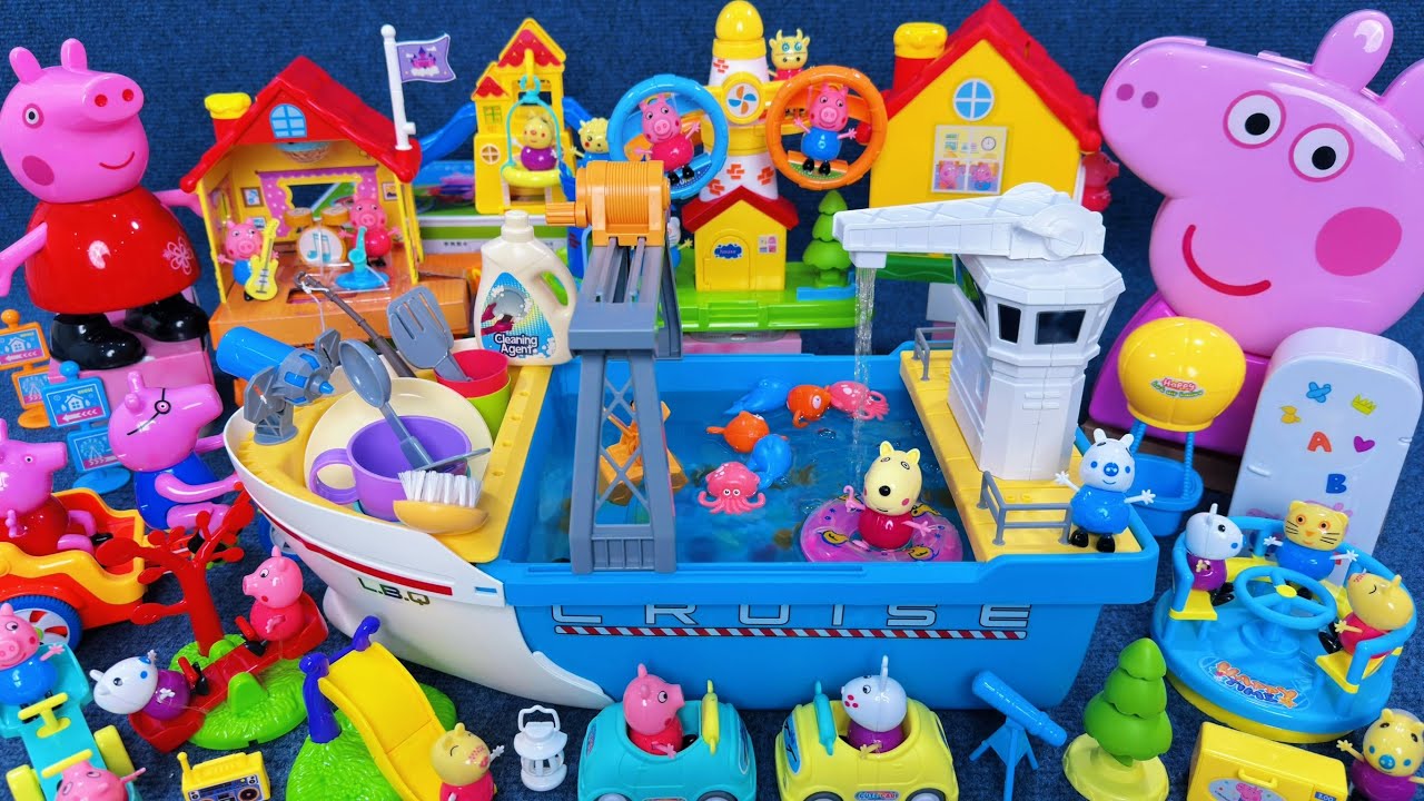 15 Minutes Satisfying with Unboxing Peppa Pig Playground ＆ Superyacht Playset ASMR | Review Toys