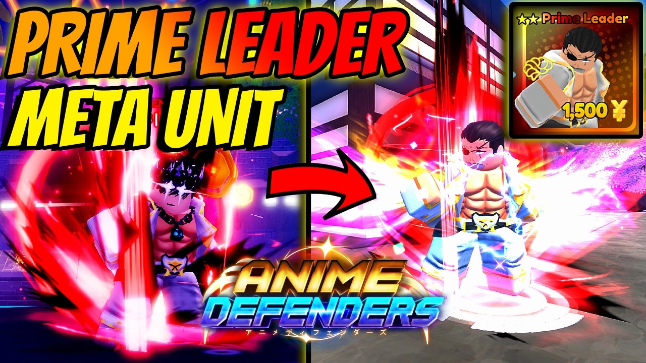 *NEW* Meta DOUBLE EVO Prime Leader Showcase Anime Defenders Update 6