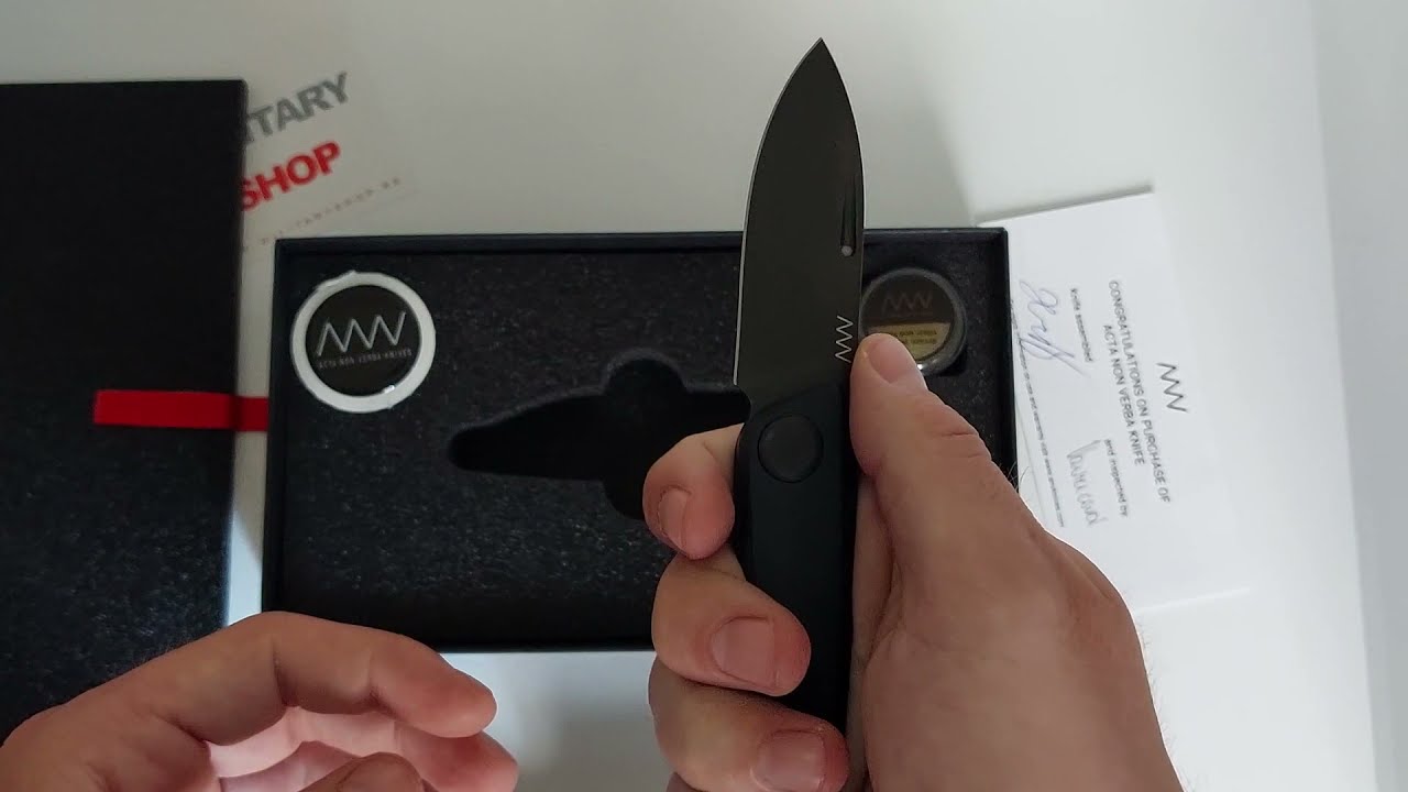 ANV Kompaktni Crni Preklopni Nož Z050-004