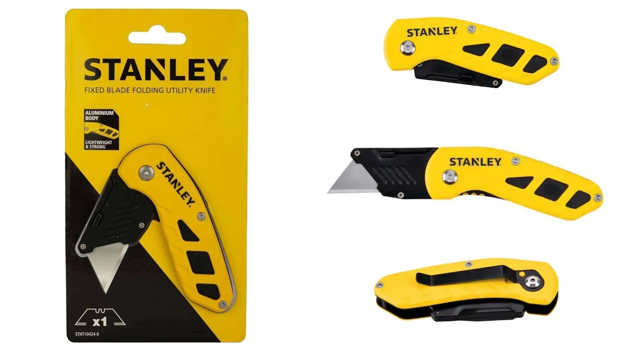 Stanley Folding Utility Knife STHT10424 (Unboxing and Test)