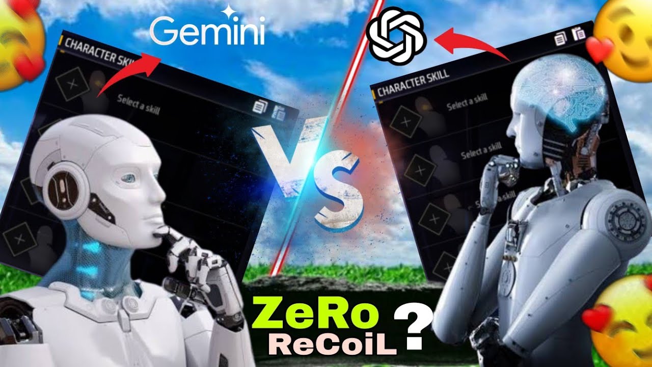 Gemini ♊ VS ChatGPT 🤖 | Free Fire No Recoil Character Combo Battle 🔥