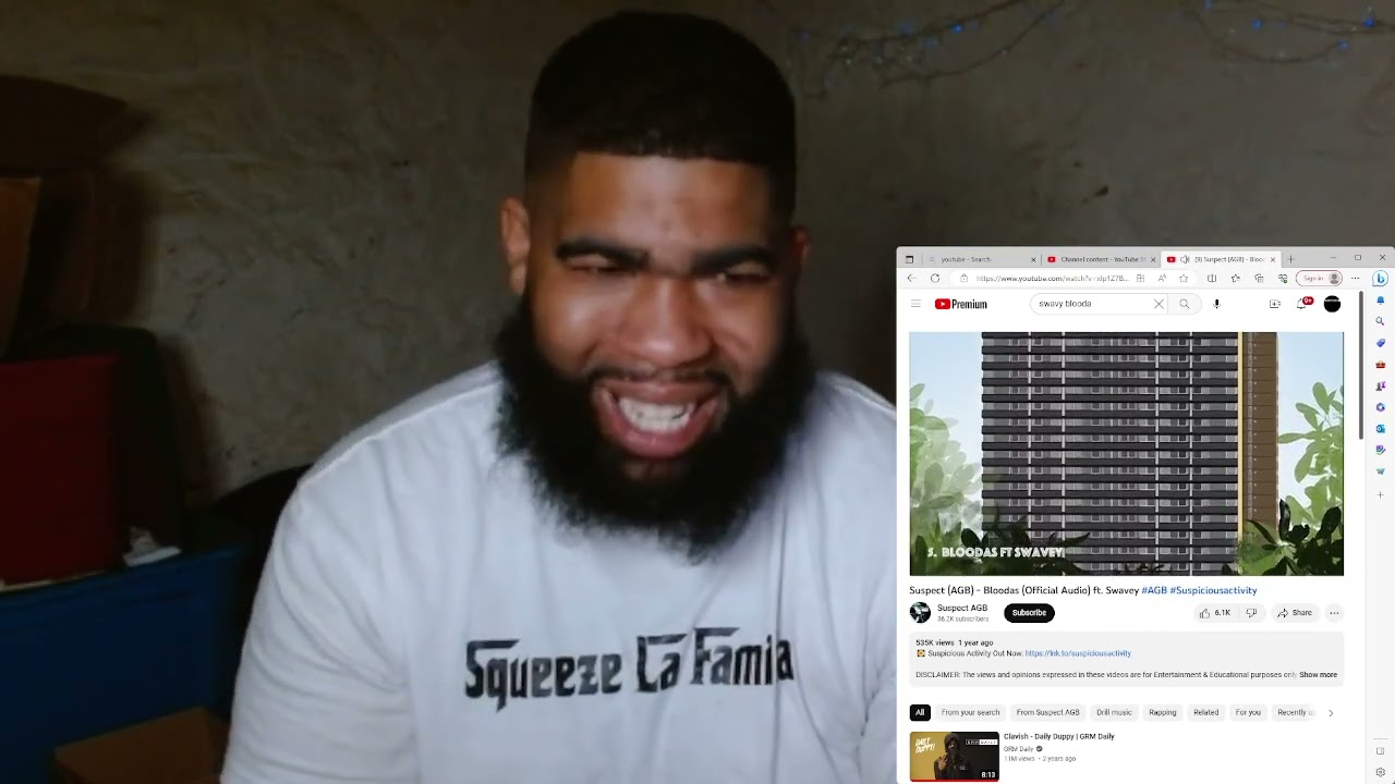Suspect (AGB) - Bloodas (Official Audio) ft. Swavey #AGB #Suspiciousactivity|Reaction
