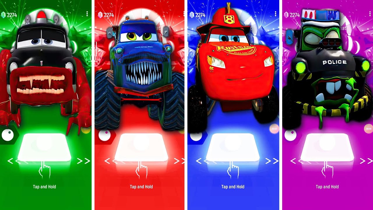 Sheriff Eater 🆚 Tow Truck Monster 🆚 Fire Truck 🆚 Zombie police in tileshop