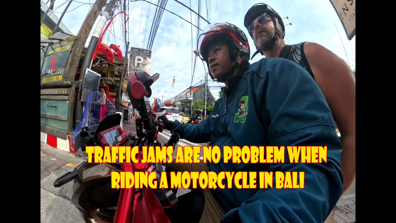 Traffic Jams Are No Problem When Riding a Motorcycle in Bali