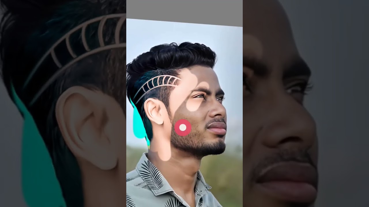 Autodesk Sketchbook Hair Editing Step By Step 😲 🔥 #shorts #ytshorts