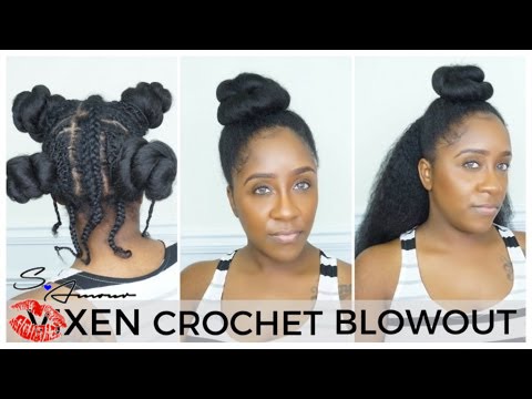 VIXEN CROCHET BRAIDS INSTALL | BLOWOUT HAIR | WITH LEAVE OUT