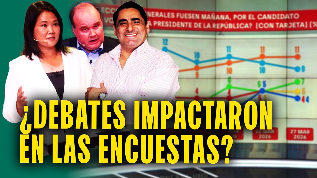 &iquest;;Los debates cambiaron el rumbo de las encuestas presidenciales? As&iacute; van los candidatos