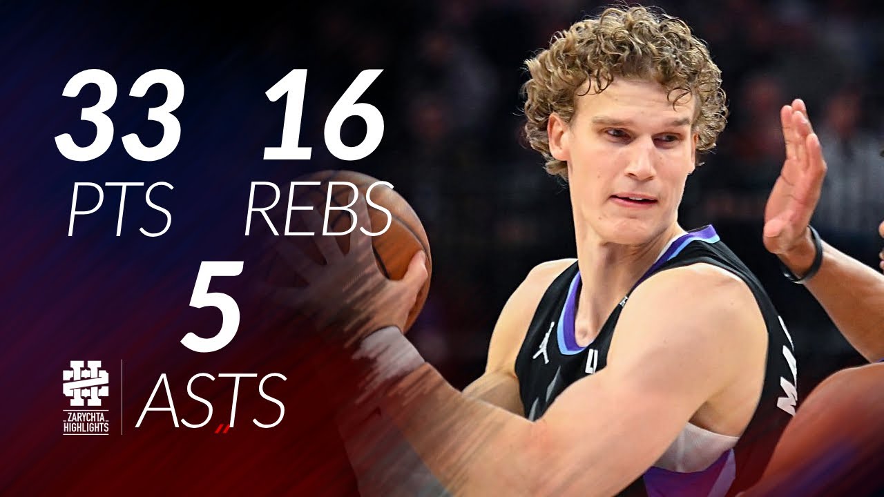 Лаури Маркканен 33 очка, 16 подборов, 5 передач против «Даллас Маверикс» в сезоне 25/26