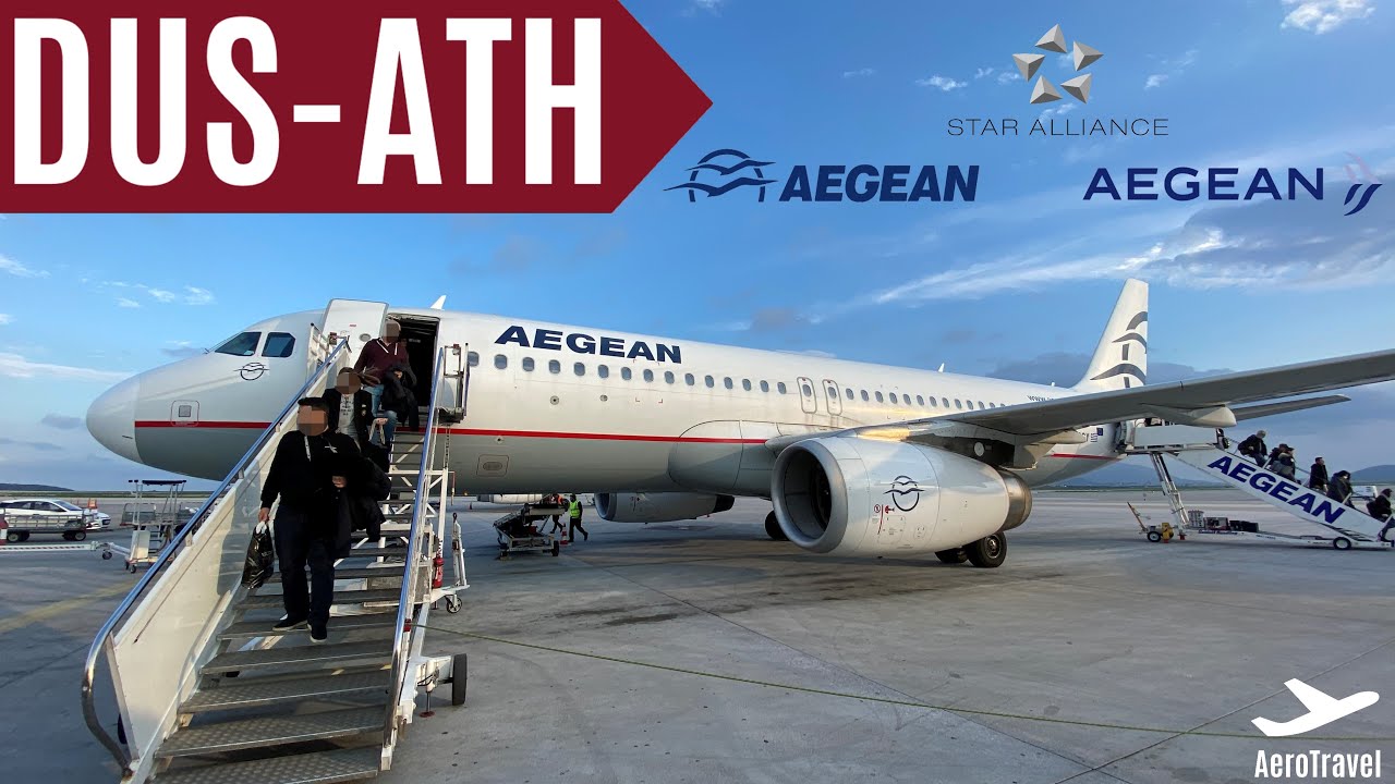 Does AEGEAN offers the BEST ECONOMY CLASS within EUROPE ? | DÜSSELDORF-ATHENS | TRIPREPORT | A320 4K