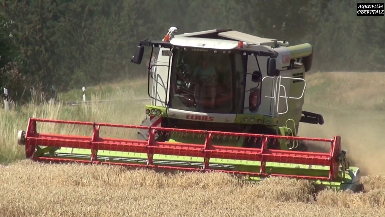 Im Erntestress: Lohnmähdrusch Macht - Claas Lexion 660 und 540