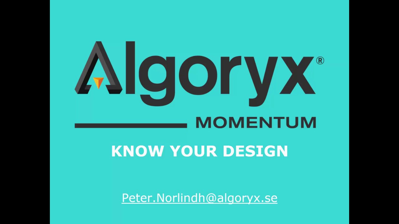 Webinar - Algoryx Momentum - Know your design