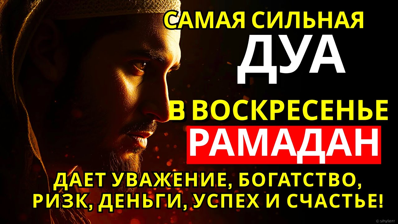 САМАЯ СИЛЬНАЯ Дуа в воскресенье Рамадан ДАЕТ УВАЖЕНИЕ, БОГАТСТВО,ДЕНЬГИ, УСПЕХ И СЧАСТЬЕ! #дуа