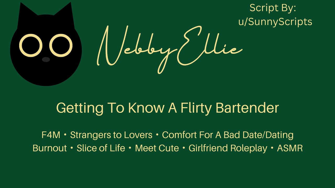[F4M] Getting To Know A Flirty Bartender [Strangers to Lovers][Girlfriend Roleplay] ASMR