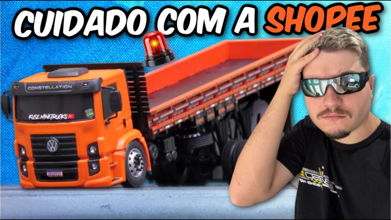 PARECE REAL MAS É GOLPE🚨DESMASCARANDO AS MINIATURAS DE CAMINHÃO DA SHOPEE