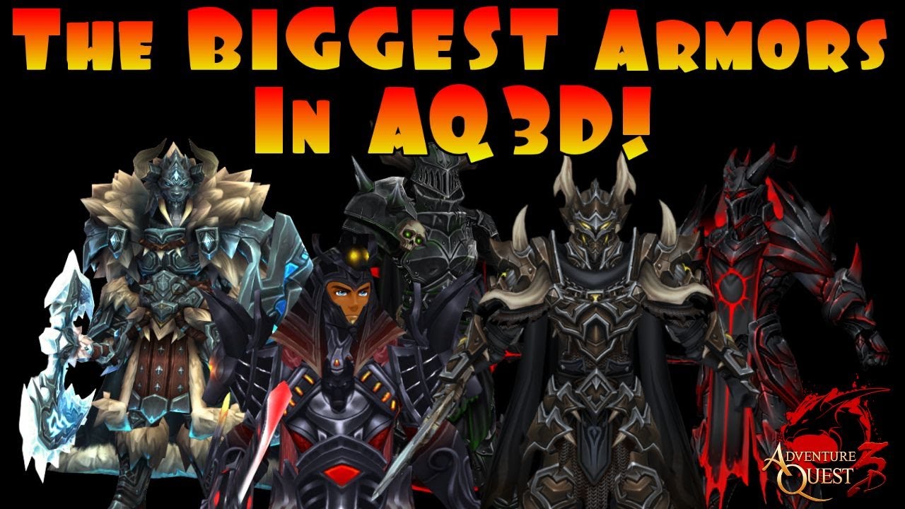 The BIGGEST Armors In AdventureQuest 3D! Do You Own These?