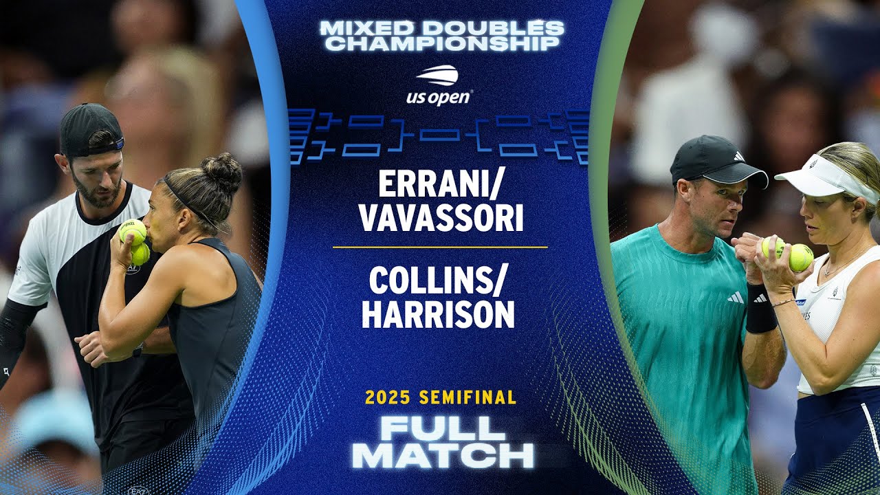 Errani/Vavassori vs. Collins/Harrison Full Match | 2025 US Open Semifinal