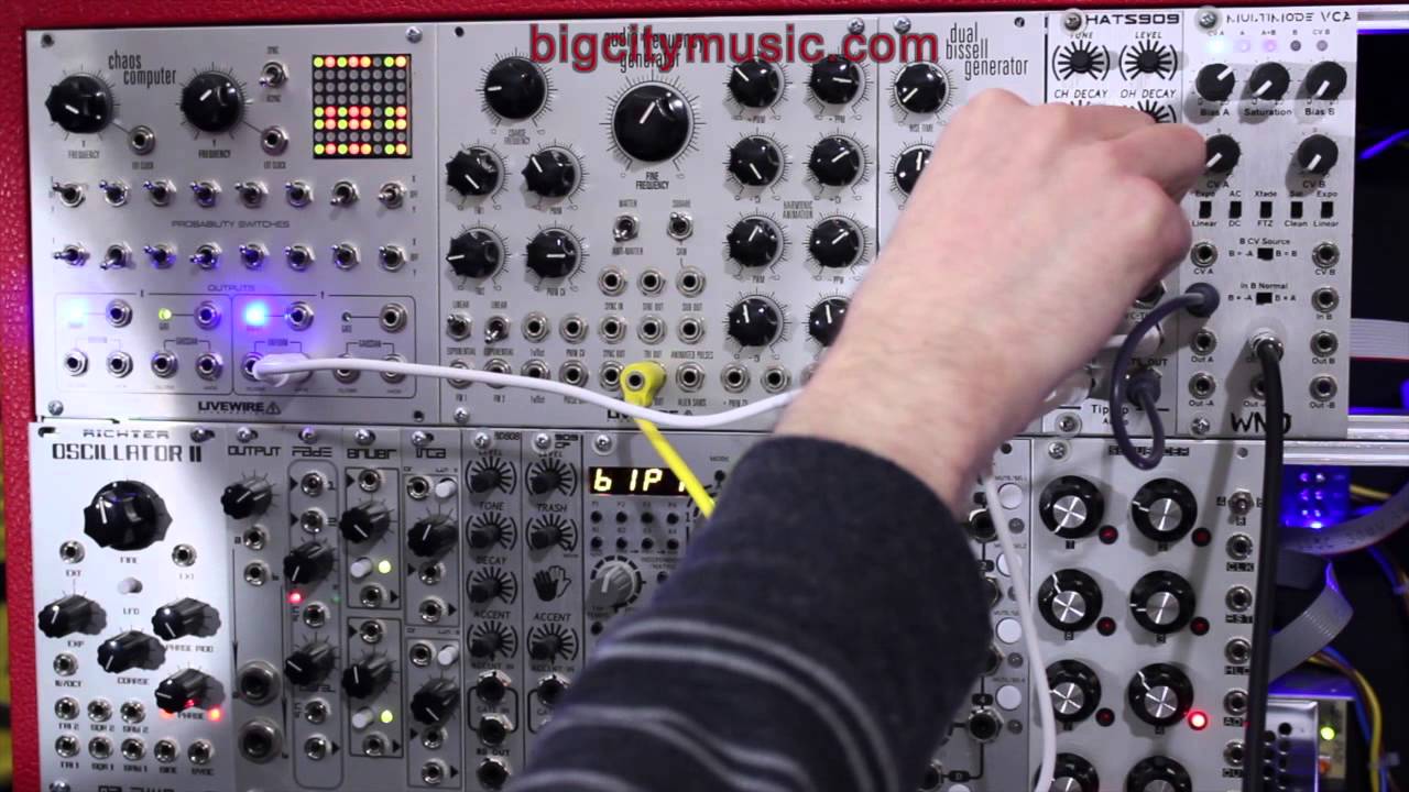 TipTop Audio Hats909, Livewire AFG, Chaos Computer & WMD Multimode VCA