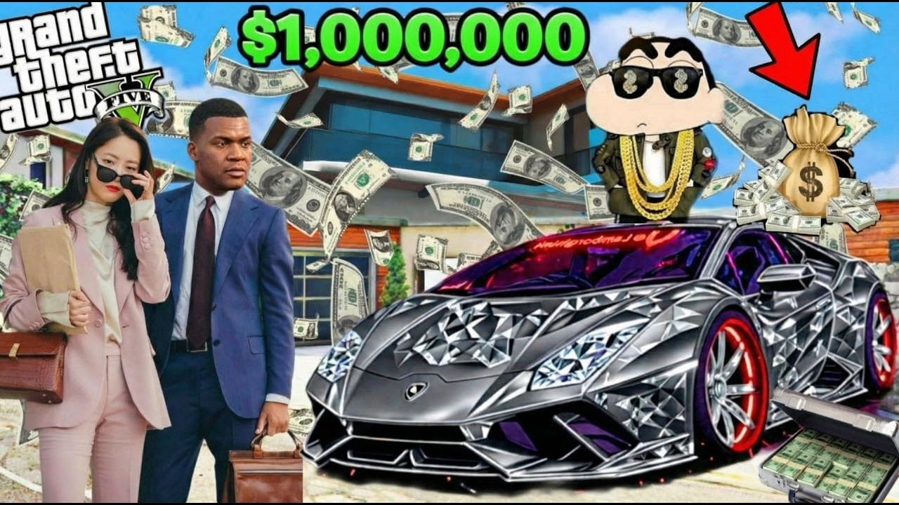FRANKLIN TOUCH ANYTHING BECOME GOLD | EVERYTHING IS FREE IN GTA 5 | FRANKLIN WEDDING