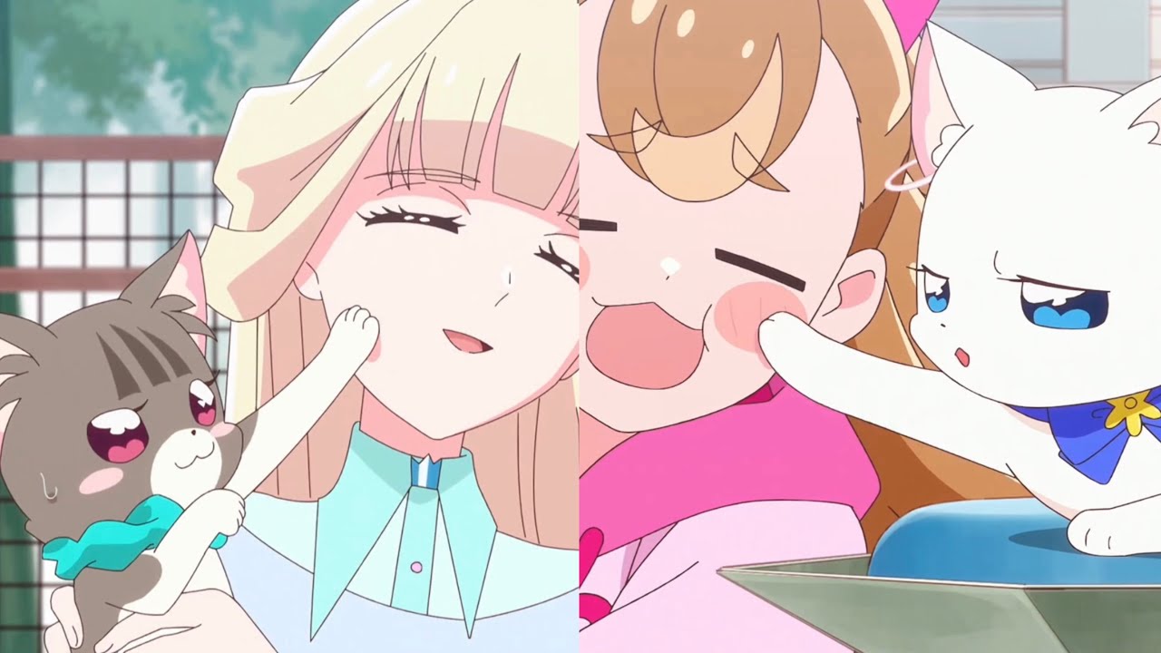 Cat Mayu and Cat Yuki’s comparison - Wonderful Precure