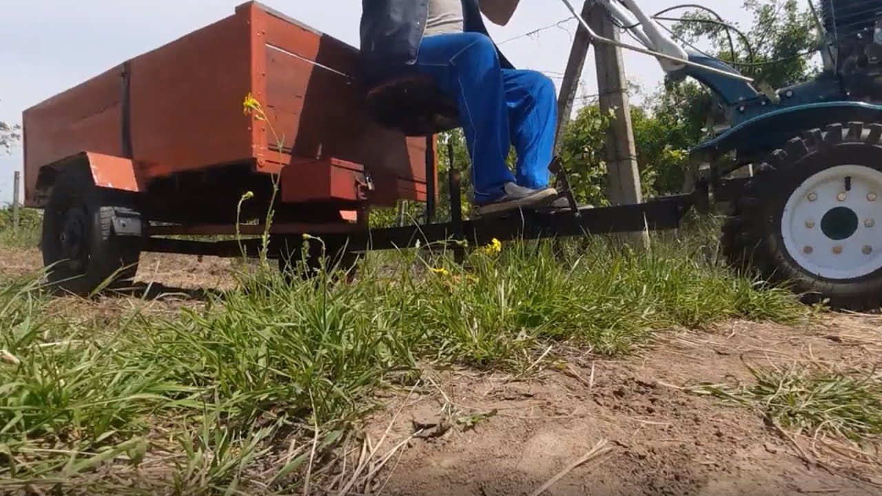 cum sa faci o remorca pentru motocultor how to make a trailer
