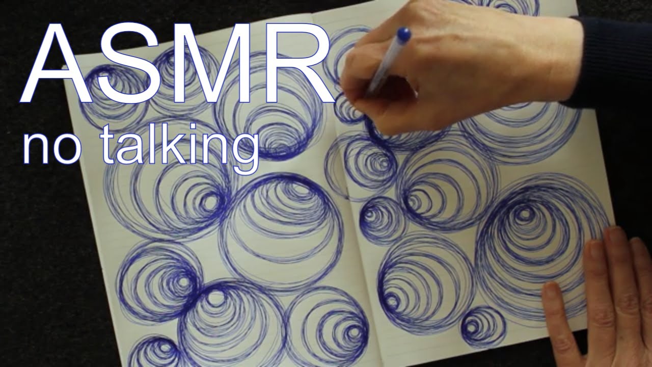 ASMR soothing drawing sounds, no talking