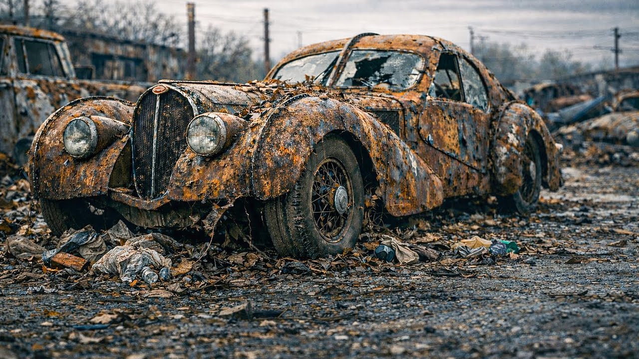 We Restored a Forgotten 1932 Bugatti Atlantic Found Abandoned in the Forest | Full#carrestoration 