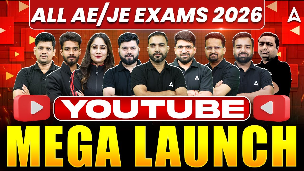 All AE/JE Exams 2026 🔥 YouTube Mega Launch | Complete Engineering Preparation Strategy