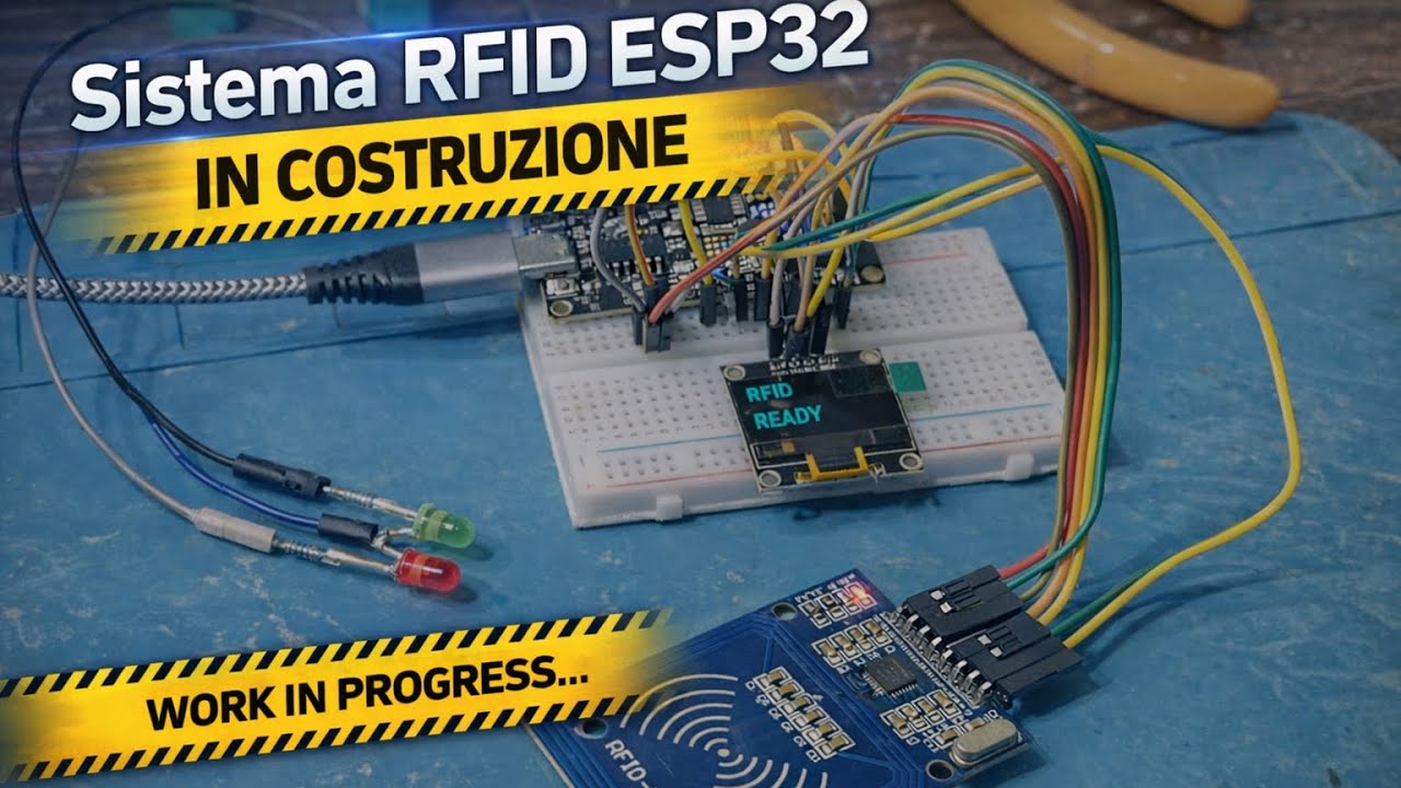 Controllo Accessi RFID: Work in Progress! 🔧 ESP32 + RC522 + OLED