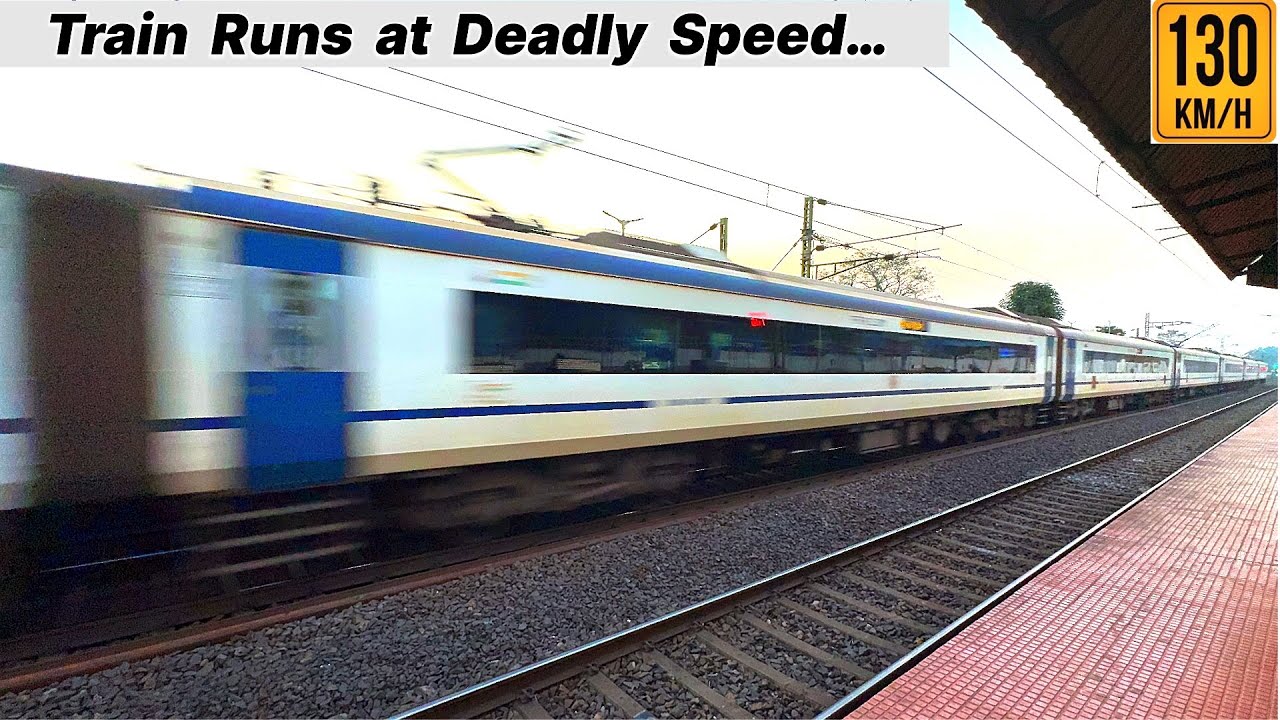 Back to Back 130kmph action, Tejas Rajdhani, Poorva, Vibhuti , Gitanjali, Vande Bharat. 